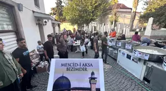 Gazze şehitleri için yemek hayrı düzenlendi