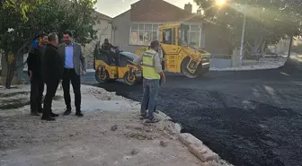 Pınarhisar'da yol yapım çalışmaları sürüyor