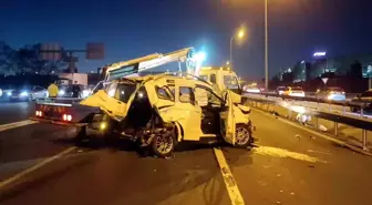 Sapağı kaçırmamak isterken TEM'de kazaya sebep oldu: 3 yaralı