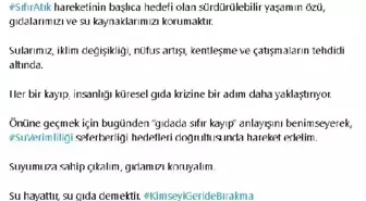 Emine Erdoğan: Suyumuza sahip çıkalım, gıdamızı koruyalım