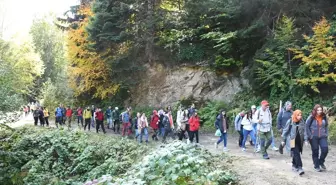 Gümüşhane'deki Örümcek Ormanları'nda doğa yürüyüşü yapıldı