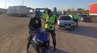 Amasya'da Motosiklet Sürücülerine Denetim Yapıldı