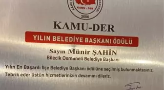 En iyi ilçe belediye başkanı ödülü takdim edildi