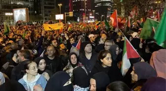 İsrail'in Gazze'deki hastane katliamı yurdun dört bir yanında protesto ediliyor