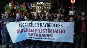 TKP Üyeleri İsrail'in Gazze'ye Saldırılarını Protesto Etti