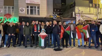 Artvin'de İsrail'e karşı protesto