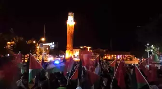 Çorum'da İsrail saldırısını protesto eden vatandaşlar dualarla bir araya geldi
