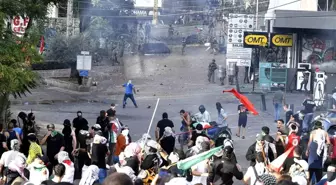 Beyrut'ta Filistin'e Destek Protestosuna Polis Müdahalesi