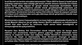 NEVÜ İsrail'in Gazze Şeridi'ne yönelik saldırıları kınadı