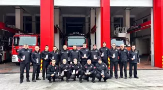 Düzce Belediyesi İtfaiye Müdürlüğü Personeline Teşekkür Belgesi Verildi