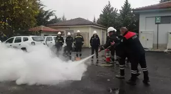 Merzifon'da Yangın Eğitimleri Devam Ediyor