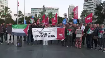 SOL Parti İzmir'de İsrail'in Gazze'ye saldırısını protesto etti