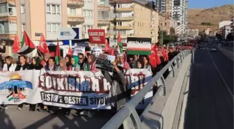 Çankırı'da İsrail'in Gazze'ye saldırılarını protesto etmek için gıyabi cenaze namazı kılındı