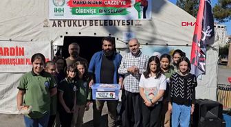 Mardin Ortaokulu Öğrencileri Filistin'e Yardım Topladı