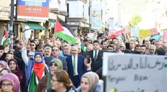 Ordu'da İsrail'in Gazze'ye saldırılarına tepki yürüyüşü düzenlendi