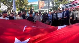 Yalova'da İsrail'in Filistinlilere saldırıları protesto edildi