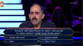 'Ailesiyle vakit geçirmeyen bir adam asla gerçek bir adam olamaz' repliği hangi filmde geçer? Kim Milyoner Olmak İster 22 Ekim Sorusu Cevabı Nedir?