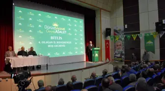 HÜDA PAR Genel Başkan Vekili Sağlam, partisinin Bitlis İl Kongresi'ne katıldı Açıklaması