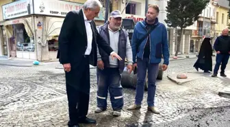 Bozüyük Belediye Başkanı Mehmet Talat Bakkalcıoğlu, Köteşliler Caddesi'nde Asfaltlama Çalışmalarını İnceledi