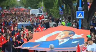 Muğla'da Türk bayraklarıyla 'Cumhuriyet Yürüyüşü' düzenlendi