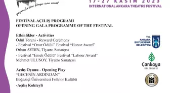 26. Uluslararası Ankara Tiyatro Festivali Programı Belirlendi