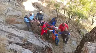 Tunceli'de Kayadan Düşen Kişi Ambulans Helikopterle Hastaneye Kaldırıldı