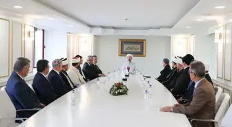 Diyanet İşleri Başkanı Ali Erbaş, Rusya Federasyonu Dini İdaresi ve Müftüler Konseyi Başkanlığı heyetini kabul etti