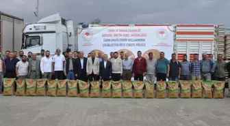 Kızıltepe'de Çiftçilere Buğday Tohumu Dağıtıldı