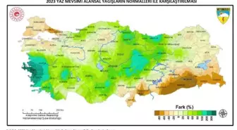 Türkiye'de Yaz Mevsimi Yağışları Arttı