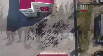 Iğdır'da Vali Şemsettin Uzun Ortaokulu öğrencileri Atatürk silüeti oluşturdu