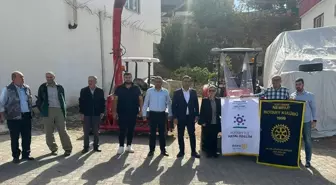 Uluslararası Rotary Afet Fonu'ndan Adıyaman Süt Üreticileri Birliğine Traktör ve Silaj Makinesi Hibe Edildi