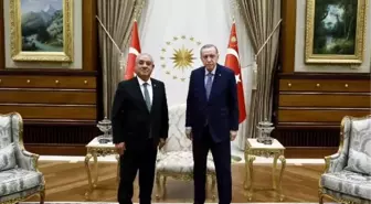 Cumhurbaşkanı Erdoğan, DSP Genel Başkanı Aksakal ile görüştü