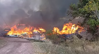 Kastamonu'da bir köyde çıkan yangında 40 ev ve ahır küle döndü