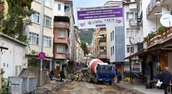 Altınordu Belediyesi Şehir Merkezinde Altyapı ve Üstyapı Çalışmalarına Devam Ediyor