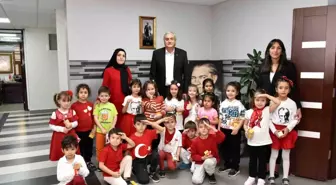 Bozüyük Halime Hatun Anaokulu Öğrencileri Başkan Bakkalcıoğlu'nu Ziyaret Etti