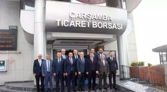 Samsun Valisi Orhan Tavlı Çarşamba Ticaret Borsası'nı Ziyaret Etti