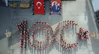 Amasya'da lise öğrencileri Cumhuriyet'in 100. yılını kutladı