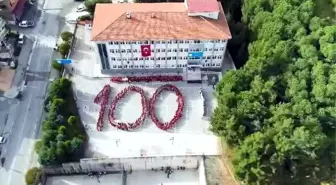 Samsun'da ilkokul öğrencileri 100. yıl koreografisi oluşturdu