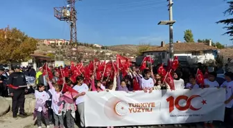 Korgun'da 100. yıl yürüyüşü gerçekleştirildi