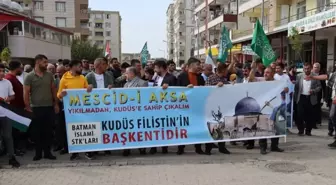 Kozluk'ta İsrail'in Gazze'ye saldırıları protesto edildi