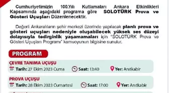 SoloTürk, Cumhuriyet Bayramı için prova yaptı