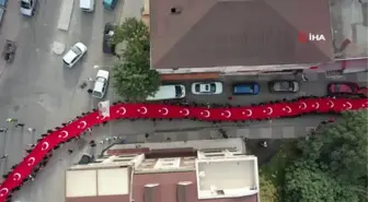 Tuzla'da 350 Metrelik Dev Türk Bayrağıyla 29 Ekim Coşkusu