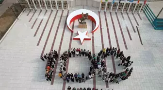 Çiçekdağı'nda Cumhuriyet'in 100. yılına özel koreografi