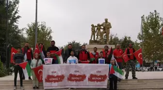 Çivril'de İsrail'in Filistin'e saldırıları protesto edildi