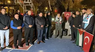 Ardahan, Kars ve Ağrı'da İsrail'in Gazze'ye yönelik saldırıları protesto edildi