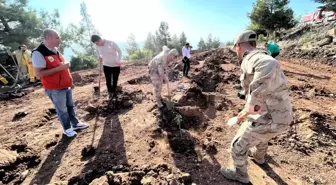 Kilis'te Cumhuriyet'in 100. yılında 100 öğrenci tarafından 100 fidan dikimi gerçekleştirildi