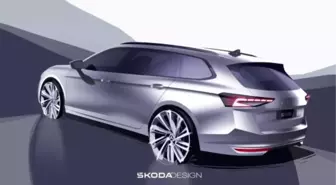 Skoda, yeni nesil Superb'in çizimlerini gösterdi