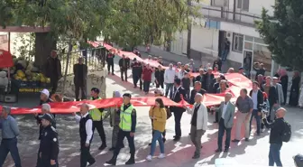 Ankara'nın Haymana ilçesinde 29 Ekim Cumhuriyet Bayramı Türk bayrağıyla kutlandı