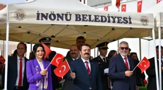 İnönü'de Cumhuriyetin 100.'ncü yılı coşkuyla kutlandı