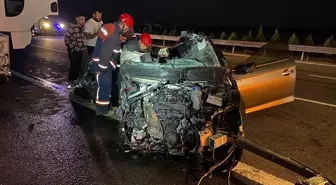 Manisa'da tırla çarpışan otomobildeki yolcu hayatını kaybetti